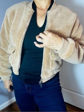 NO BOUNDARIES Cozy Fleece Bomber Jacket  for GIRLS